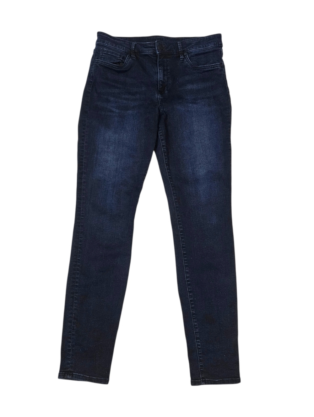 Kut from the Kloth High Rise Toothpick Skinny Jeans Women 12 Dark Blue